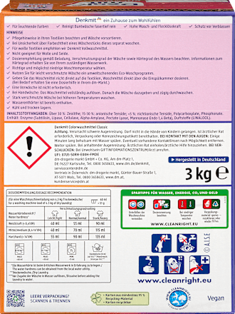Colorwaschmittel Pulver Denkmit