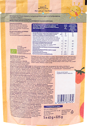 Quetschie Fruchtpüree Apfel-Erdbeere zum Einfrieren ab 1 Jahr (5x45g) babylove