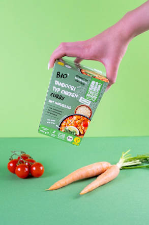 Tandoori Typ Chicken Curry mit Naturreis TRESSBRÜDER