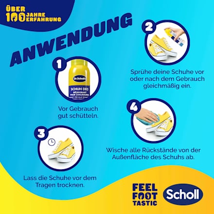 Schuhdeo Spray fresh step Geruchsstopp Scholl