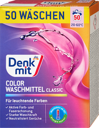 Detergent pudră pentru rufe color 50 spălări Denkmit