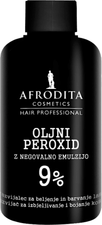 Oljni razvijalec za beljenje in barvanje las 9 % AFRODITA
