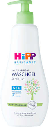 Душ гел за коса и тяло HiPP Babysanft
