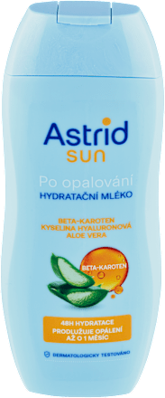 sun hydratační mléko po opalování s beta karotenem Astrid
