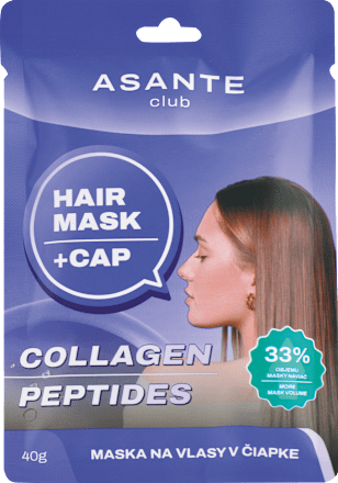 Maska na vlasy v čiapke COLLAGEN PEPTIDES ASANTE