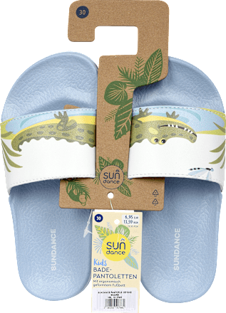 pantofle dětské modré s krokodýlem vel. 30 SUNDANCE