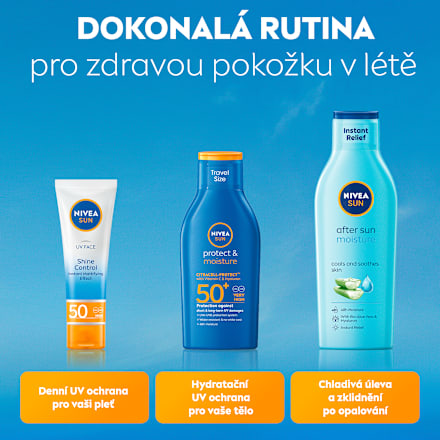 protect & moisture mléko hydratační s SPF50+ NIVEA SUN