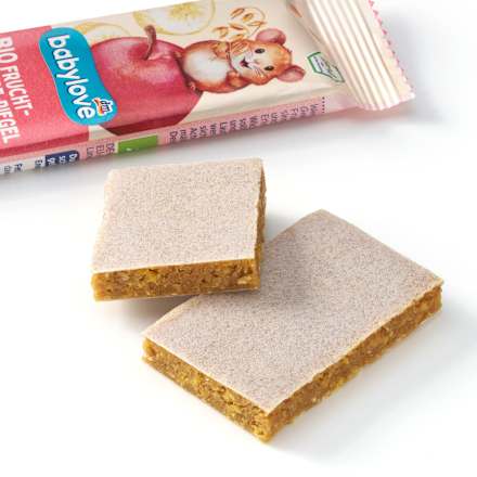 Fruchtriegel Getreide Apfel und Banane ab 1 Jahr (4 x 25g) babylove
