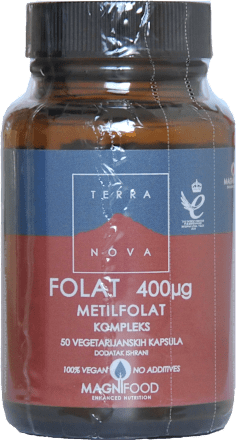 FOLAT 400 μg METIL FOLAT KOMPLEKS kapsule TERRANOVA