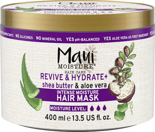 Дълбоко хидратираща маска за коса с масло от ший Maui MOISTURE