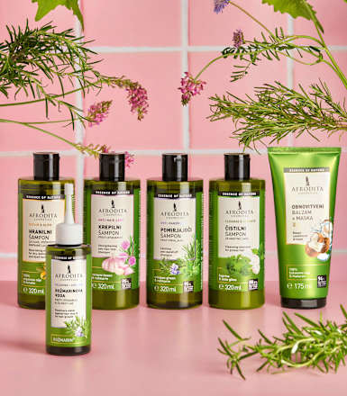Krepilni šampon proti izpadanju las Anti Hair Loss AFRODITA