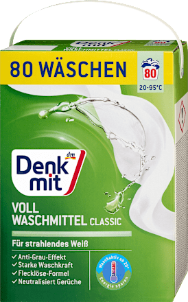 Detergent pudra rufe albe 80 spălări Denkmit