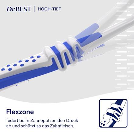 Zahnbürste Clean Hoch-Tief mittel (2+1 Gratis) Dr. Best