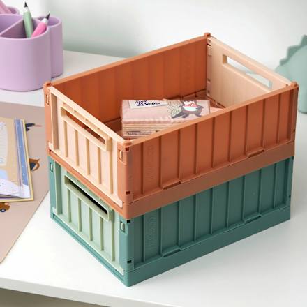 Aufbewahrungsbox klein, dusty mint/peppermint (9,5x25x18 cm)  LIEWOOD