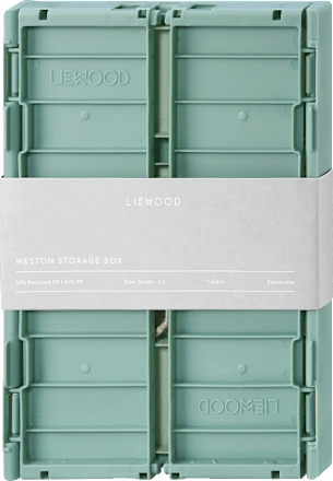Aufbewahrungsbox klein, dusty mint/peppermint (9,5x25x18 cm)  LIEWOOD