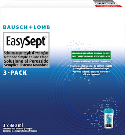 Kontaktlinsen-Pflegemittel Easysept (3 x 360 ml) BAUSCH+LOMB
