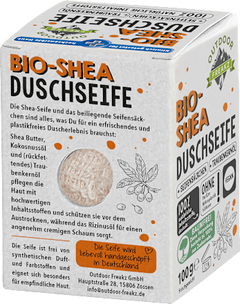 Festes Duschgel Shea Outdoor Freakz