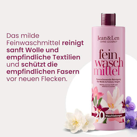 Woll & Feinwaschmittel flüssig Veilchen&Jasmin Jean&Len