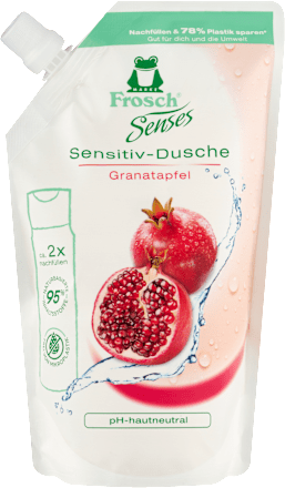 Náhradná náplň sprchovací gél granátové jabko Sensitive Frosch Senses