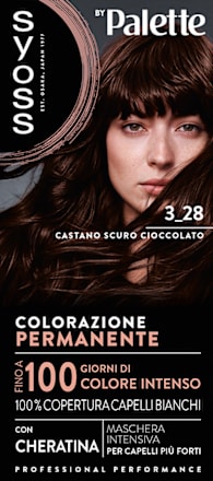 Colorazione permanente 3-28 castano scuro cioccolato syoss