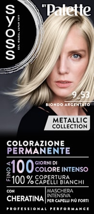 Colorazione permanente Metallic Collection 9-53 biondo argentato syoss