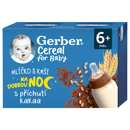 Cereal mliečko s kašou s príchuťou kakaa  Gerber Cereal