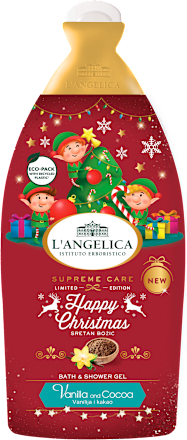 Душ гел Happy Christmas Ванилия и какао L'ANGELICA