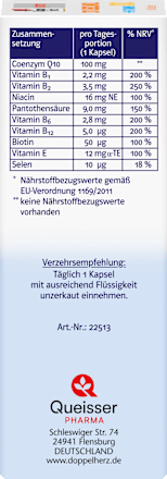 Doppelherz system Coenzym Q10 Ubiquinol Kapseln 60 St Doppelherz