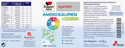 Doppelherz system Aminosäuren Essentiell Kapseln 120 St Doppelherz