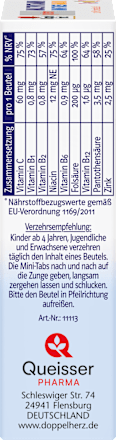 Doppelherz system Multivitamin Mini-Tabs family Portionsbeutel 20 St Doppelherz