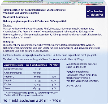 Doppelherz system Kollagen 11.000 Plus Trinkfläschchen 30 St Doppelherz