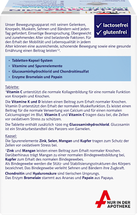 Doppelherz system Glucosamin 1200 Duo Tabletten+Kapseln je 60 St Doppelherz