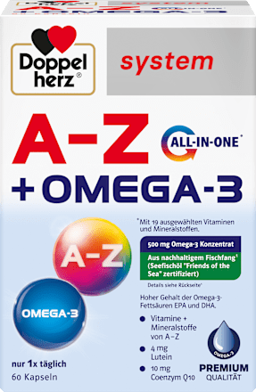 Doppelherz system A-Z + Omega-3 Kapseln 60 St Doppelherz