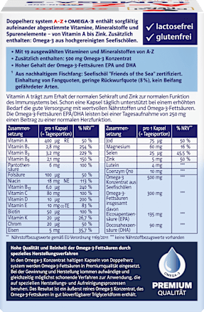 Doppelherz system A-Z + Omega-3 Kapseln 60 St Doppelherz
