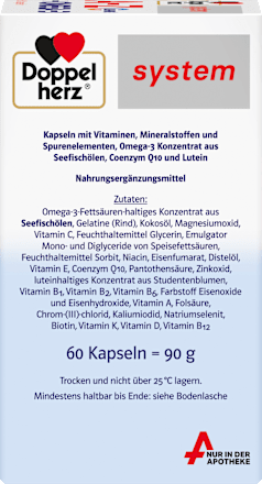 Doppelherz system A-Z + Omega-3 Kapseln 60 St Doppelherz