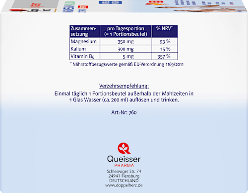 Doppelherz system  Magnesium + Kalium Citrat Sport Beutel 40 St Doppelherz