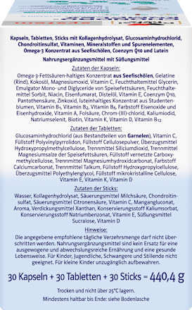 Doppelherz system Chondro-Komplex Kapseln+Tabletten+Sticks je 30 St Doppelherz