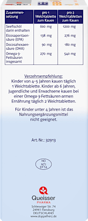 Doppelherz system Omega-3 family Zitronengeschmack  120 St Doppelherz