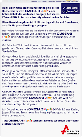 Doppelherz system Omega-3 family Zitronengeschmack  120 St Doppelherz
