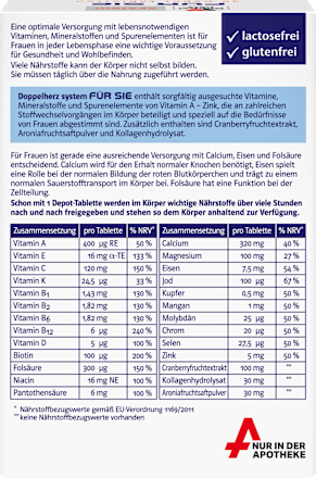 Doppelherz system Für Sie Depot Tabletten 30 St Doppelherz