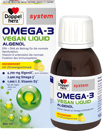 Doppelherz system Omega-3 Vegan Liquid Algenöl Doppelherz