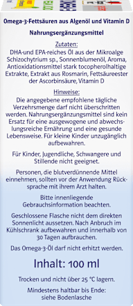 Doppelherz system Omega-3 Vegan Liquid Algenöl Doppelherz