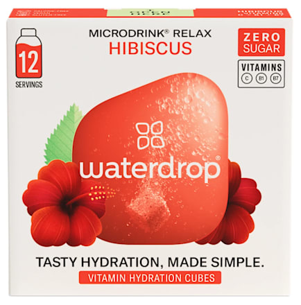 Šumivé kocky Microdrink Relax ibištek a acerola waterdrop