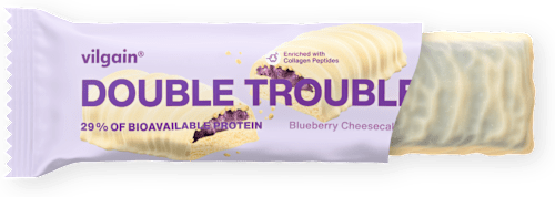 Proteínová tyčinka Double Trouble Blueberry Cheescake  vilgain