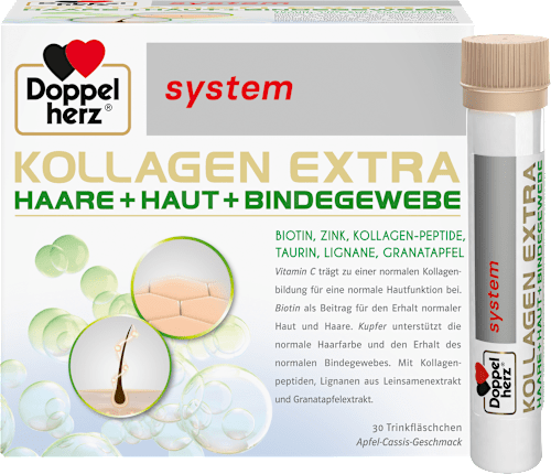 Doppelherz system Kollagen Extra  Haare + Haut + Bindegewebe Trinkfläschchen 30 St Doppelherz