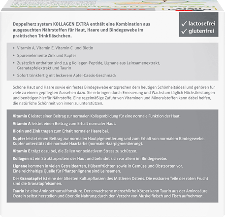 Doppelherz system Kollagen Extra  Haare + Haut + Bindegewebe Trinkfläschchen 30 St Doppelherz