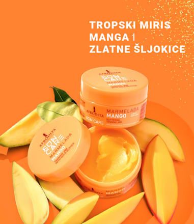 SUN CARE MARMELADA sa zlatnim pigmentima za ubrznao tamnjenje - mango AFRODITA