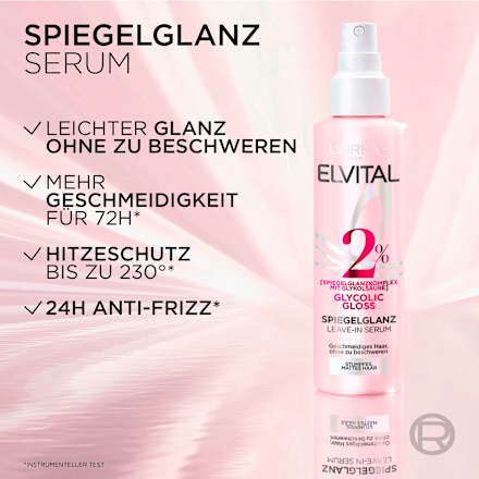 Leave-In Serum Glycolic Gloss Spiegelglanz L'ORÉAL PARiS ELVITAL