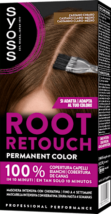 Colorazione permanente Kit Root Retouch castano chiaro syoss
