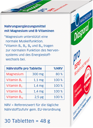 Magnesium-Diasporal Pro DEPOT Muskeln und Nerven 2-Phasen-Tabletten 30 St Diasporal